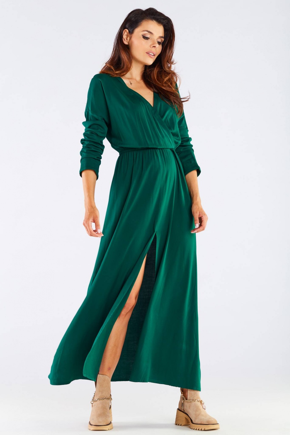 Sukienka Model A454 Green - awama158617 - Zielony - obrazek 2
