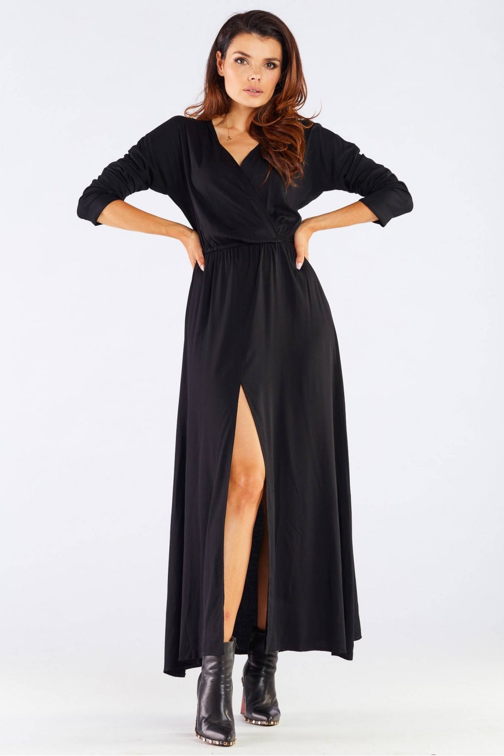 Sukienka Model A454 Black - awama158619 - Czarny
