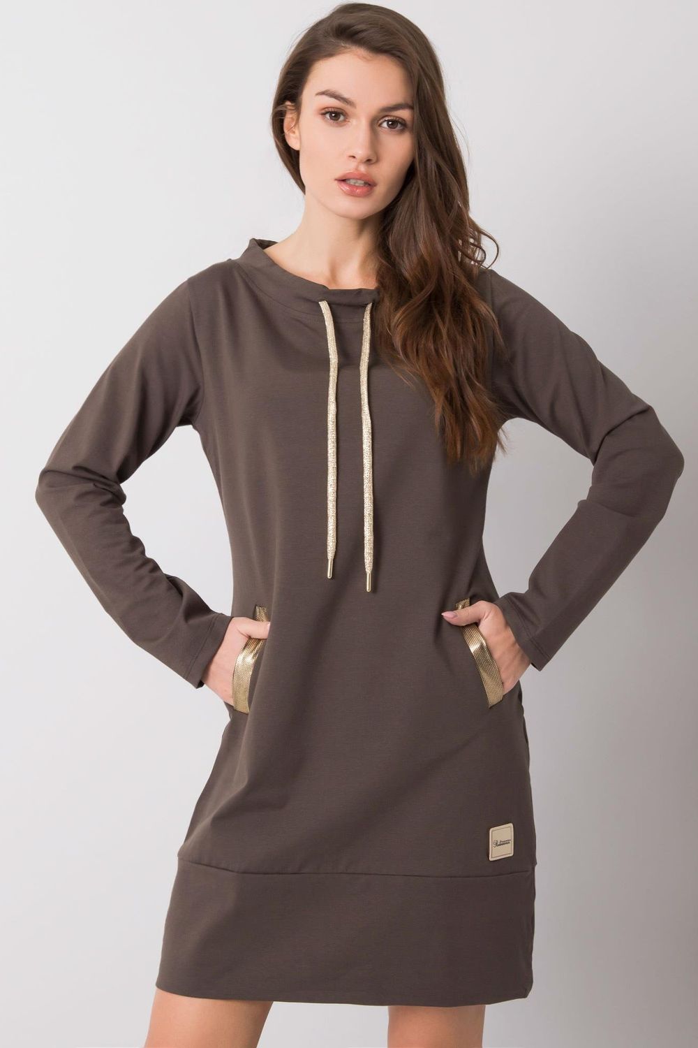 Sukienka Model RV-SK-6067.15X Khaki - Relevance159845 - Zielony