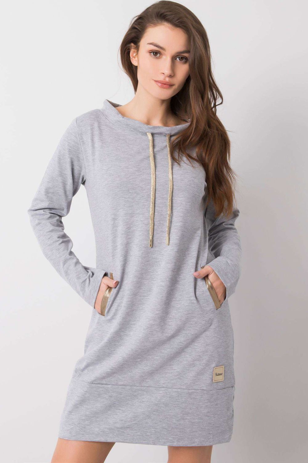Sukienka Model RV-SK-6067.15X Grey - Relevance159846 - Szary