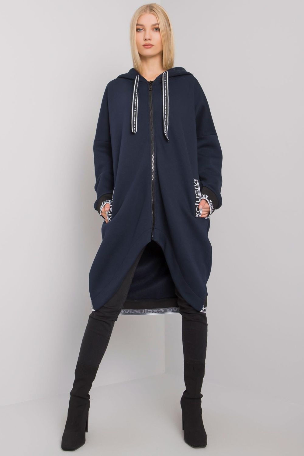 Bluza Damska Model RV-BL-6832.10 Navy - Relevance159855 - Granatowy - obrazek 2