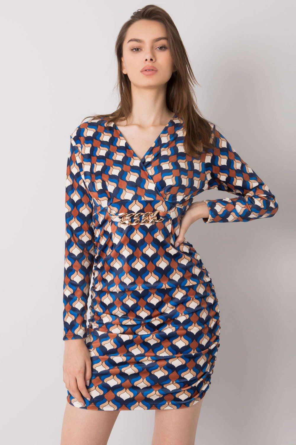 Sukienka Model DHJ-SK-12695.26P Blue - Italy Moda160390 - Niebieski - obrazek 2