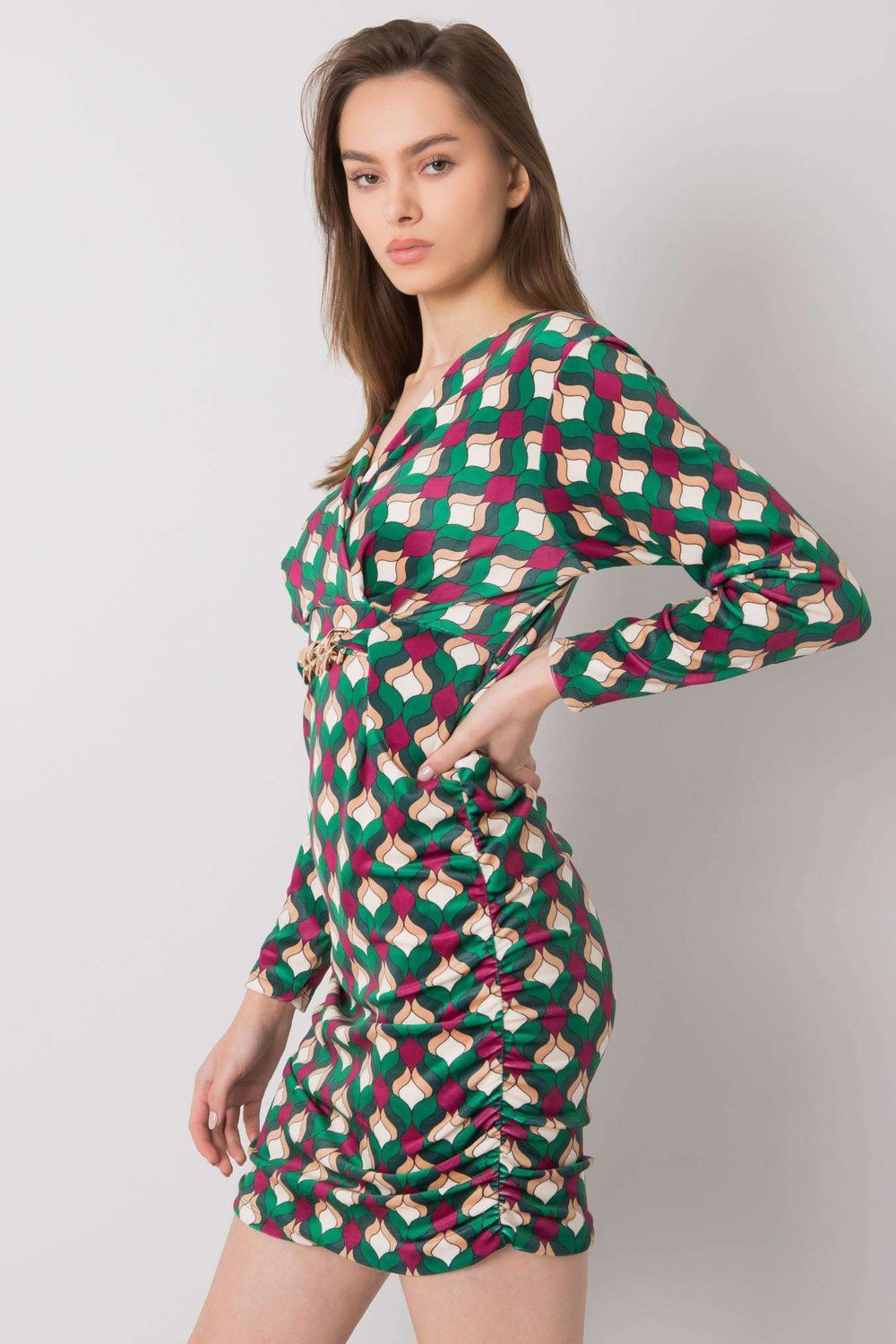 Sukienka Model DHJ-SK-12695.26P Green - Italy Moda160391 - Zielony - obrazek 2