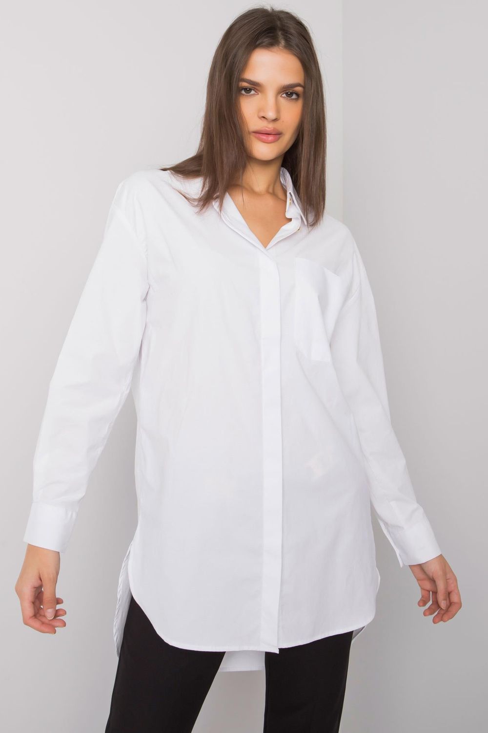 Koszula Damska Model EM-KS-005.34 White - Ex Moda160738 - Biały