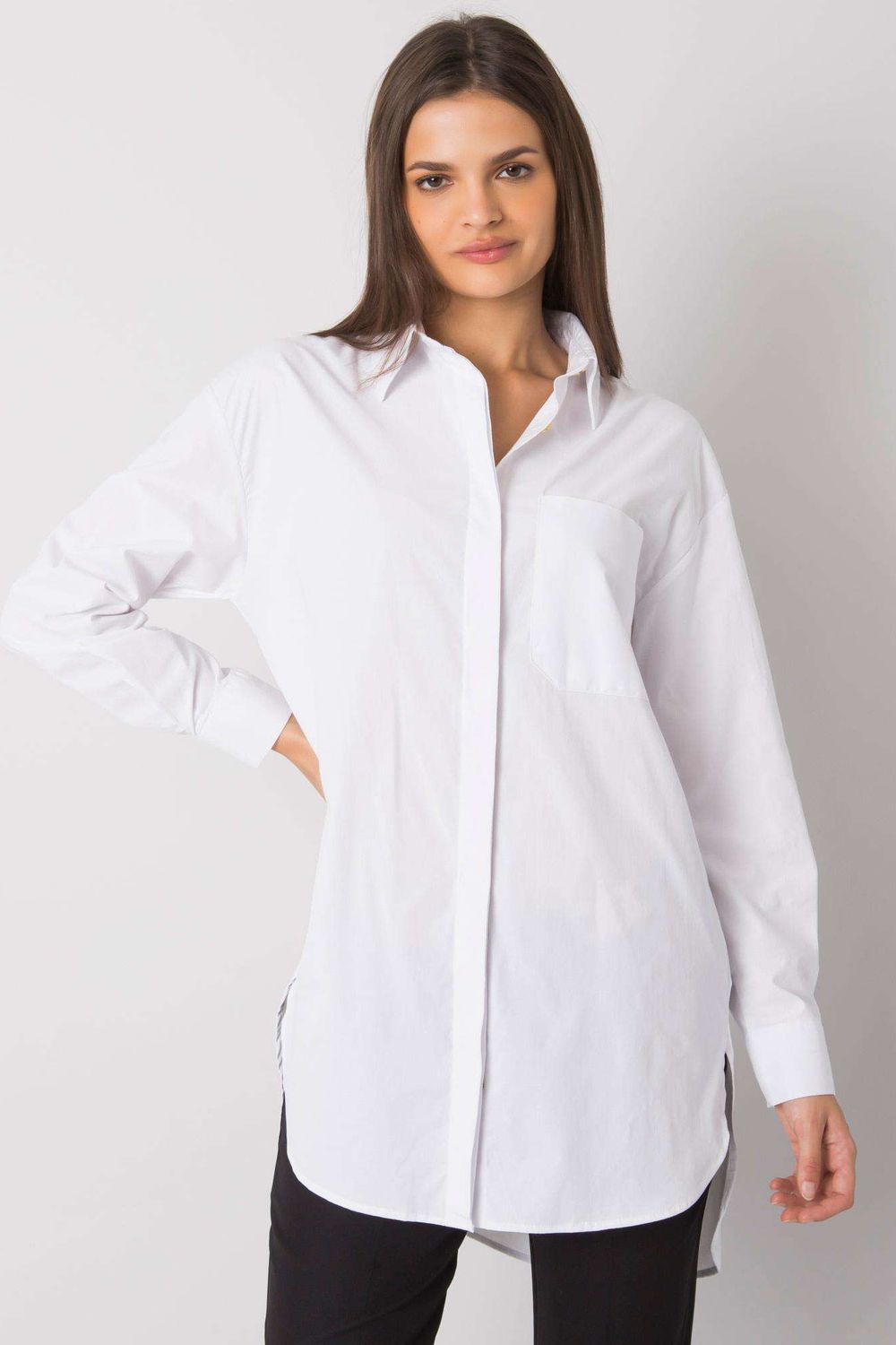 Koszula Damska Model EM-KS-005.34 White - Ex Moda160738 - Biały - obrazek 2