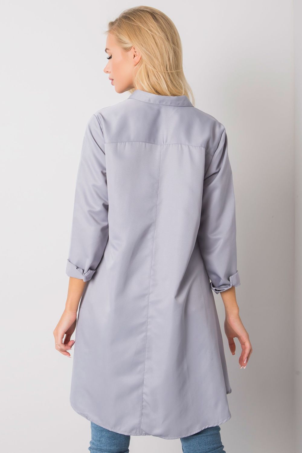 Koszula Damska Model EM-KS-556-1.11 Grey - Ex Moda160751 - Szary - obrazek 3