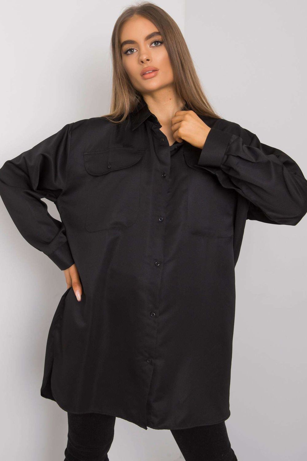 Koszula Damska Model EM-KS-678-1.09 Black - Ex Moda160756 - Czarny