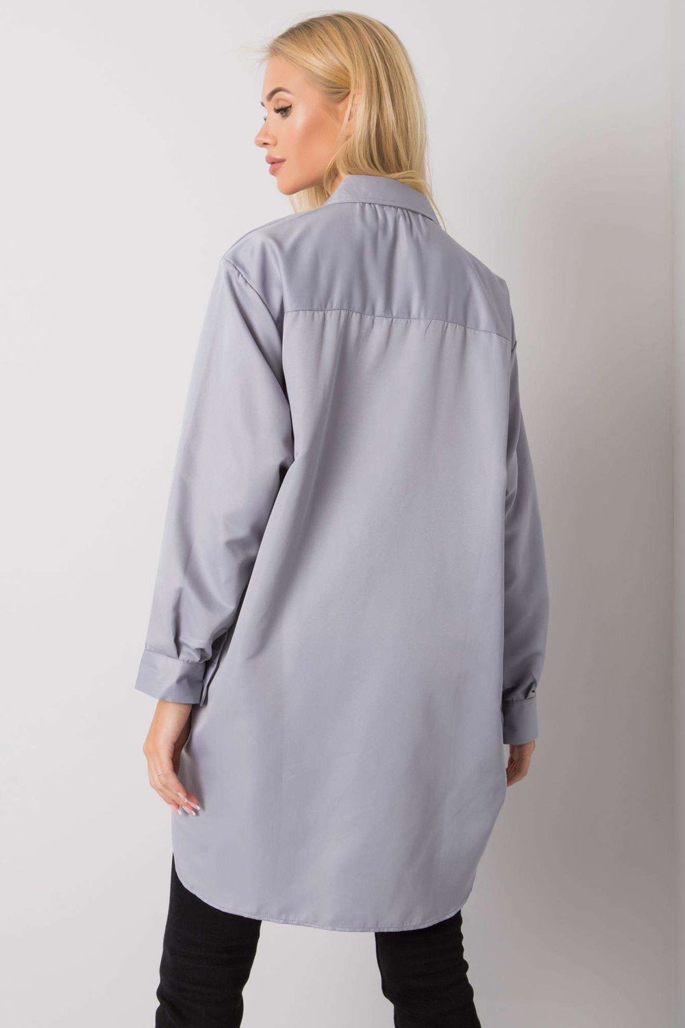 Koszula Damska Model EM-KS-678-1.09 Grey - Ex Moda160758 - Szary - obrazek 3