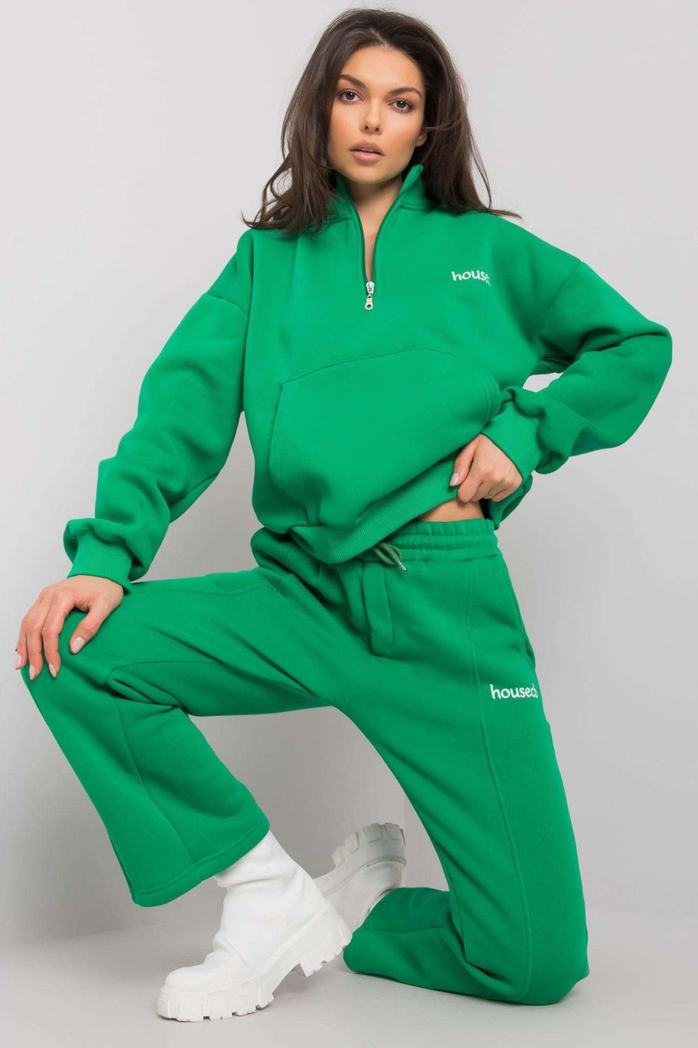 Spodnie Komplet Model EM-KMPL-708.16 Green - Ex Moda160787 - Zielony - obrazek 2