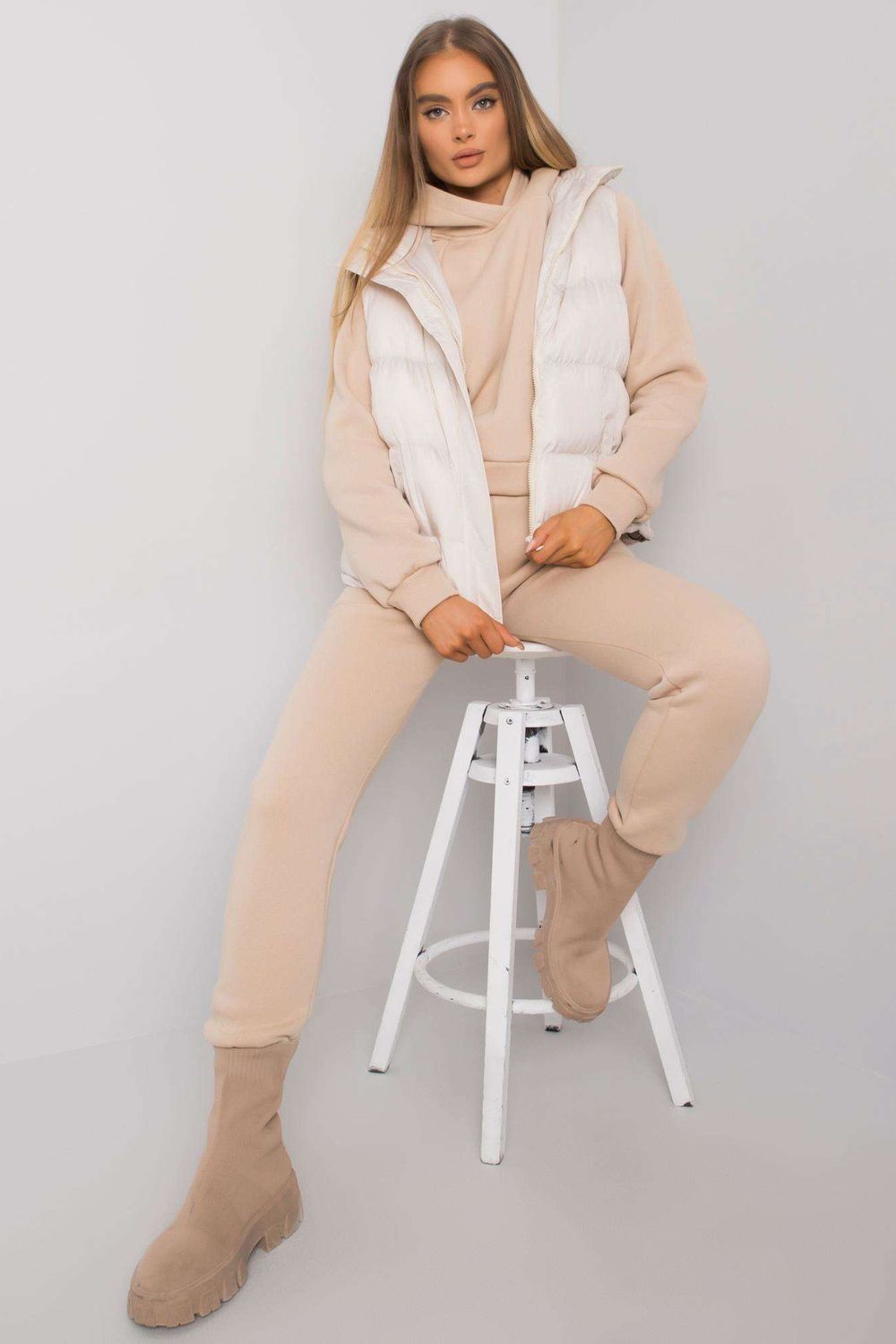 Spodnie Komplet Model EM-KMPL-645.98P Beige - Ex Moda160812 - Beżowy