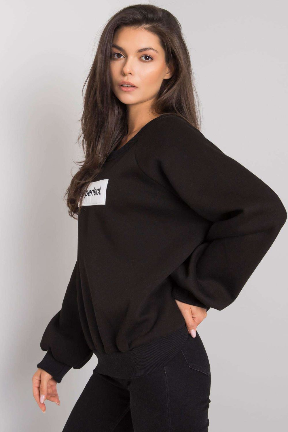 Bluza Damska Model EM-BL-652.13P Black - Ex Moda160819 - Czarny - obrazek 3