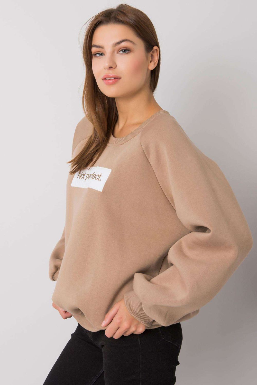 Bluza Damska Model EM-BL-652.13P Beige - Ex Moda160820 - Beżowy - obrazek 2