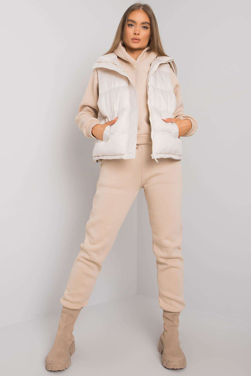 Spodnie Komplet Model EM-KMPL-645.98P Beige - Ex Moda160812 - Beżowy - obrazek 2