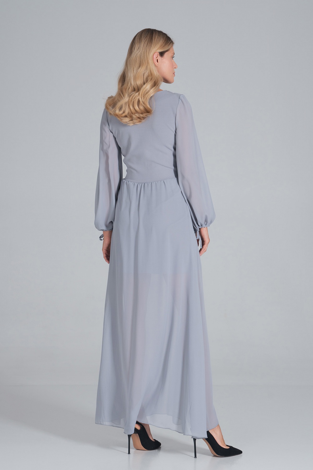Sukienka Model M850 Grey - Figl160985 - Szary - obrazek 3