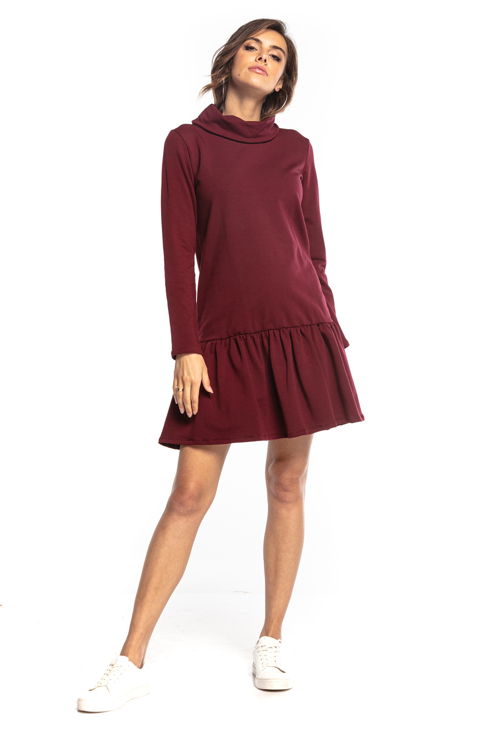 Sukienka Model T356/8 Bordo - Tessita161822 - Czerwony