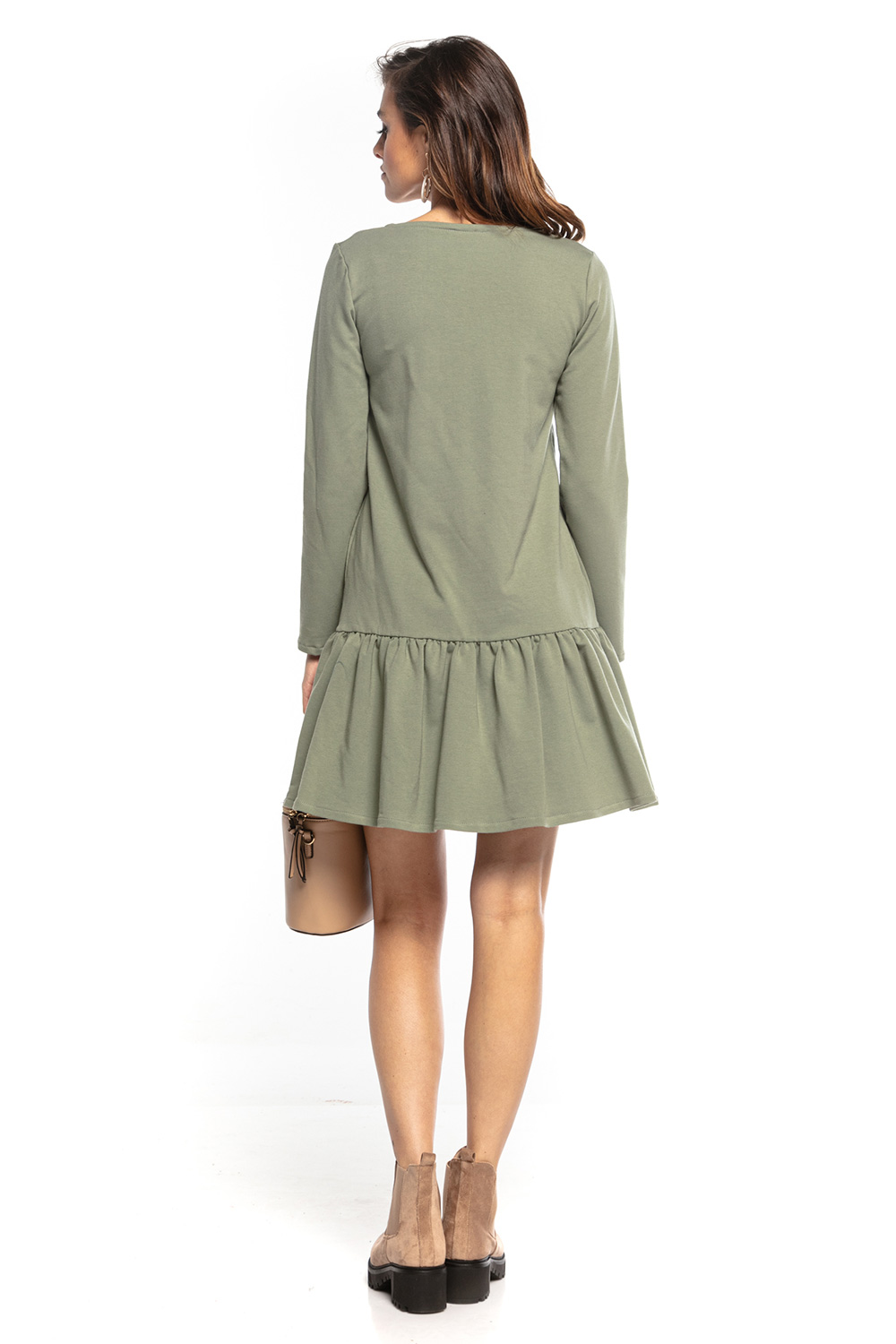 Sukienka Model T355/9 Khaki - Tessita161827 - Zielony - obrazek 2