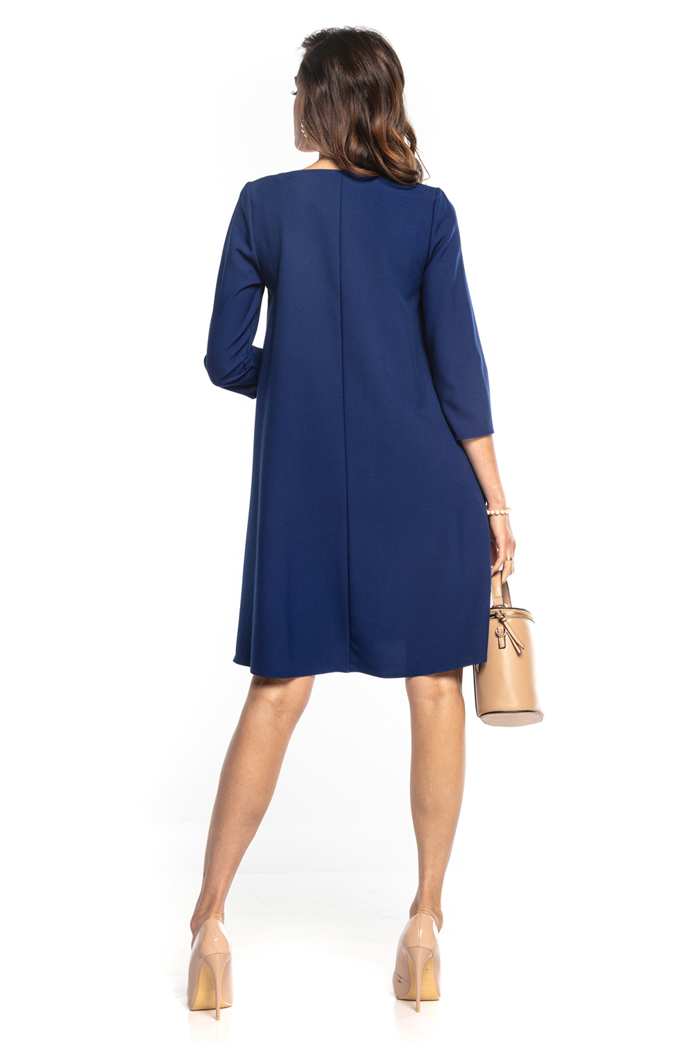 Sukienka Model T350/4 Navy - Tessita161856 - Granatowy - obrazek 3