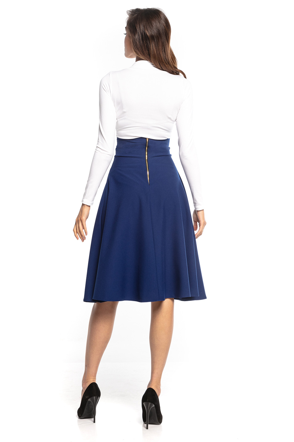Spódnica Model T348/4 Navy - Tessita161866 - Granatowy - obrazek 2