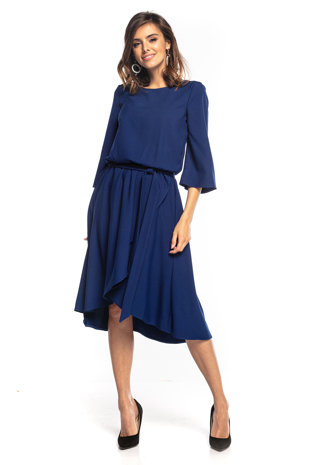 Sukienka Model T347/4 Navy - Tessita161882 - Granatowy