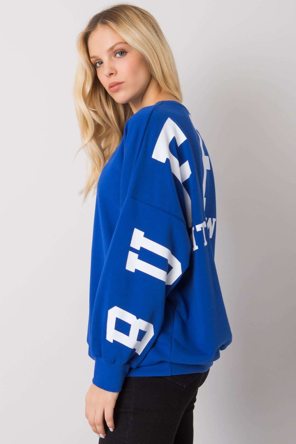 Bluza Damska Model EM-BL-710.14 Blue - Ex Moda161925 - Niebieski - obrazek 2