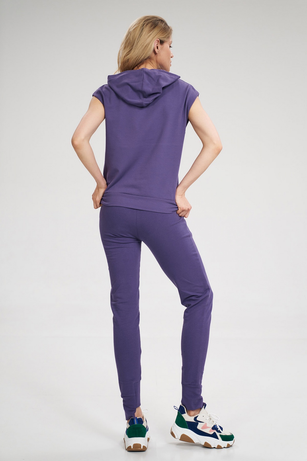 Spodnie Dresowe Model M806 Violet - Figl162360 - Fioletowy - obrazek 2