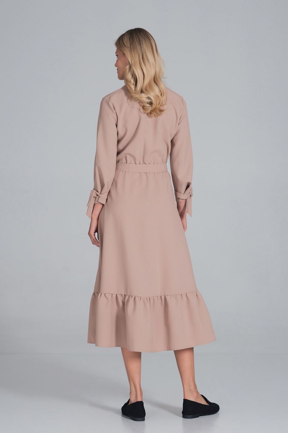 Sukienka Model M840 Beige - Figl162373 - Beżowy - obrazek 3
