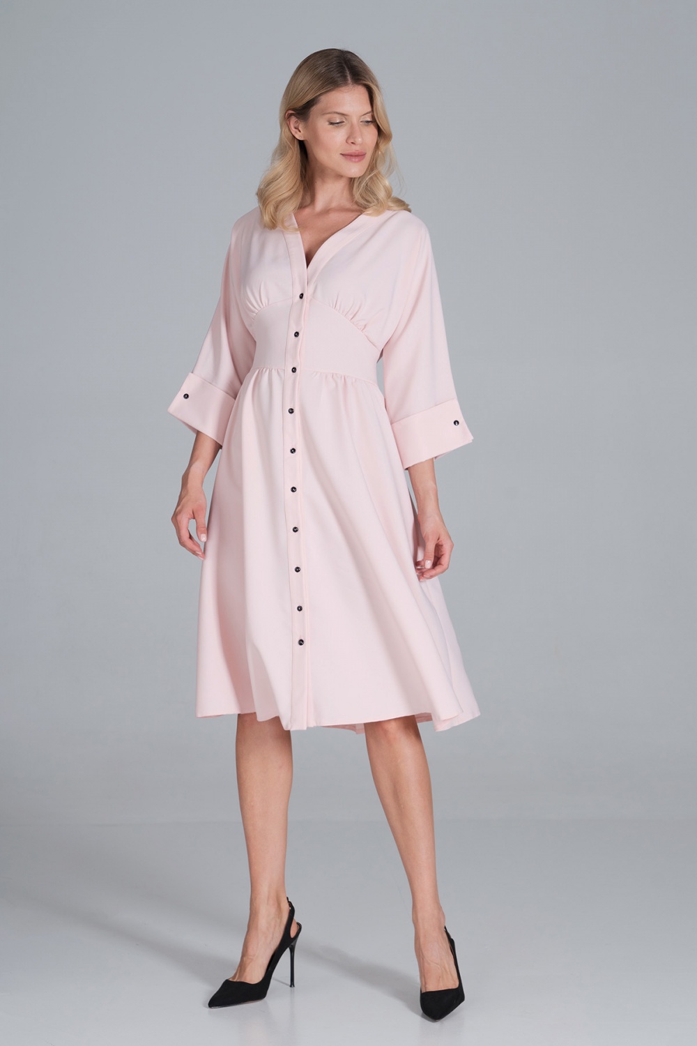 Sukienka Model M843 Pink - Figl162384 - Różowy - obrazek 2