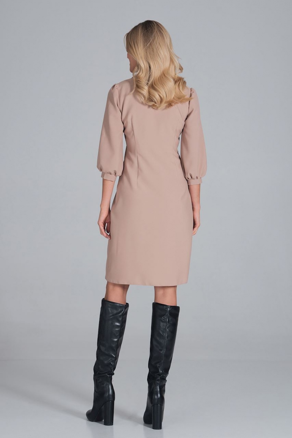 Sukienka Model M849 Beige - Figl162387 - Beżowy - obrazek 3