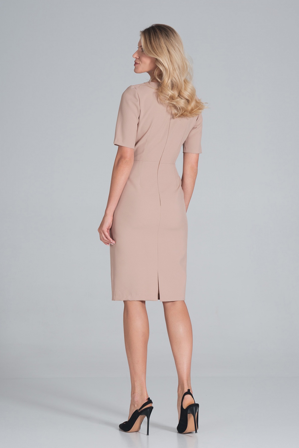 Sukienka Model M851 Beige - Figl162427 - Beżowy - obrazek 3