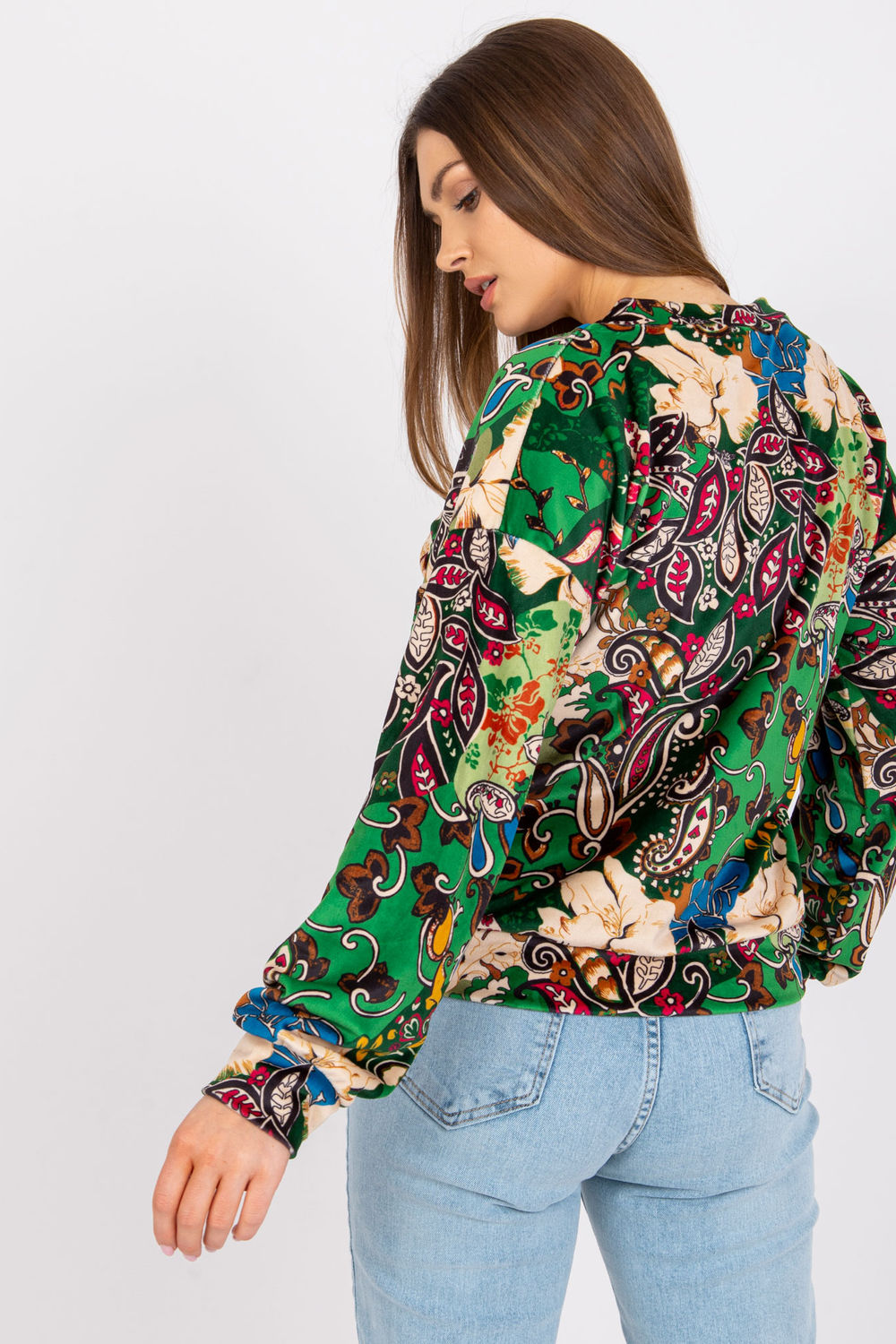 Bluzka Model DHJ-BZ-6033-2.46P Green - Italy Moda162583 - Zielony - obrazek 3