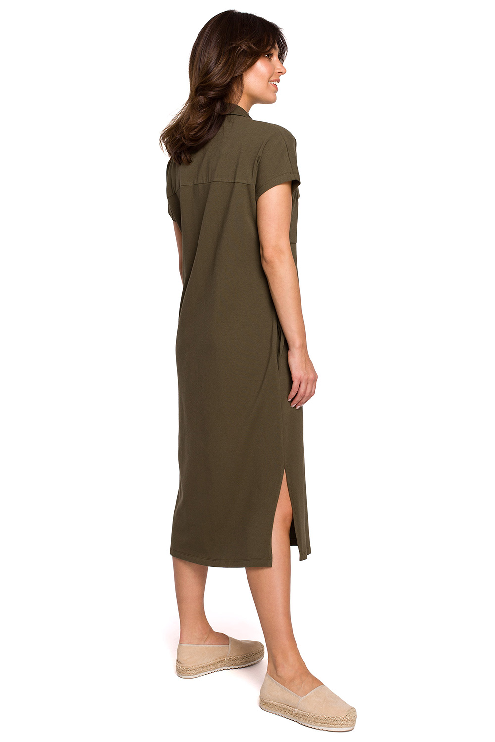 Sukienka Model B222 Khaki - BeWear163165 - Zielony - obrazek 2