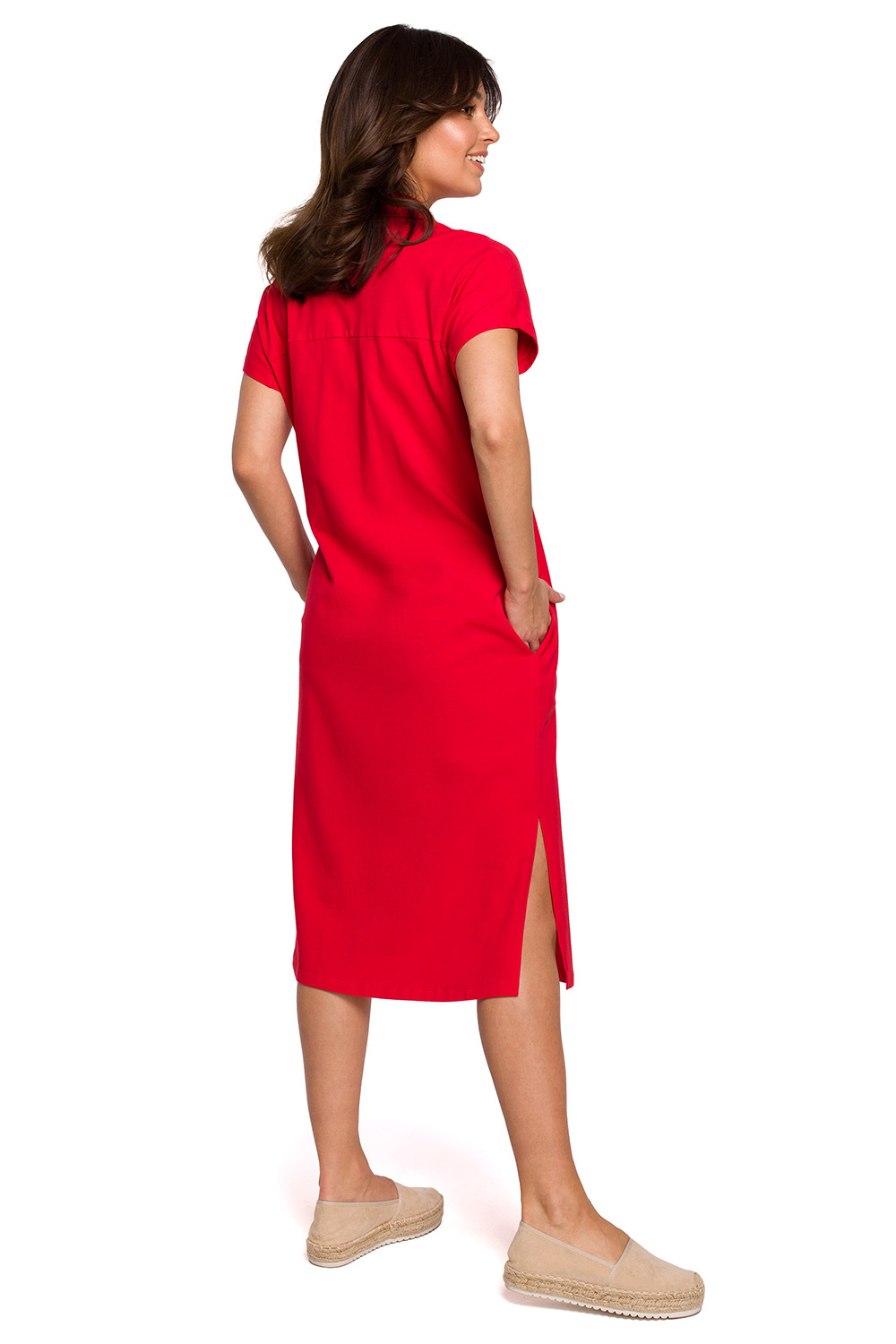 Sukienka Model B222 Red - BeWear163167 - Czerwony - obrazek 2