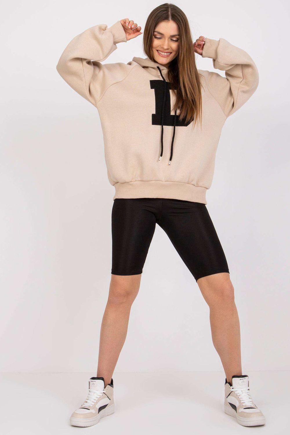 Bluza Damska Model EM-BL-651/D.29X Beige - Ex Moda163450 - Beżowy - obrazek 3