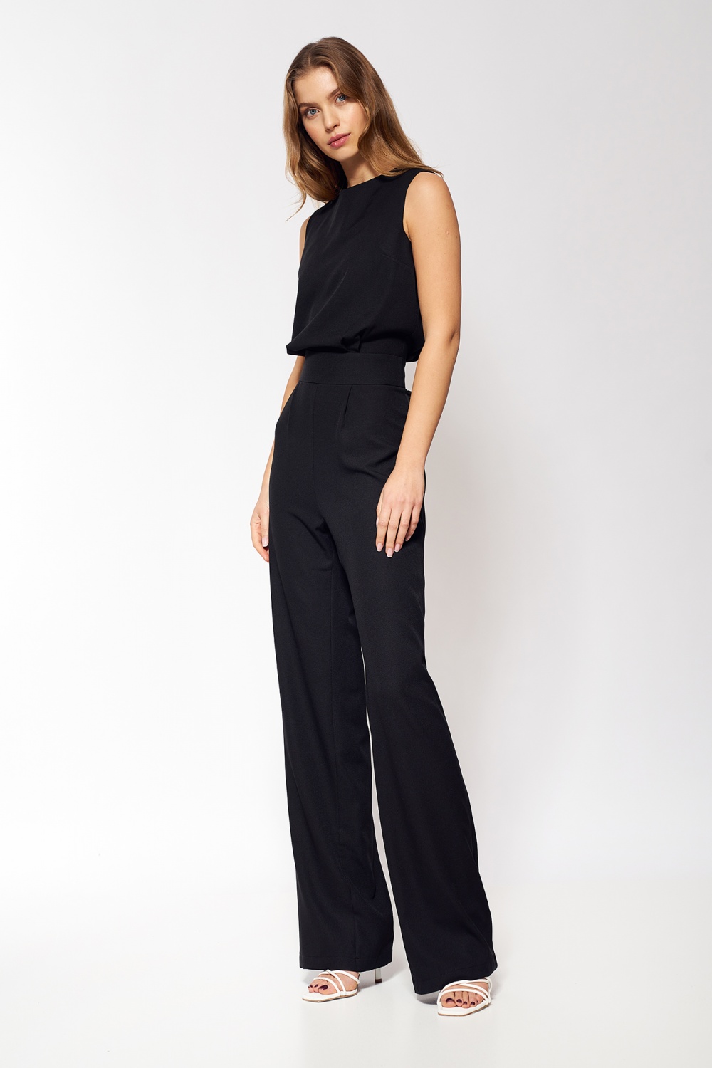 Elegancki czarny kombinezon KM26 Black - Nife164551 - Czarny