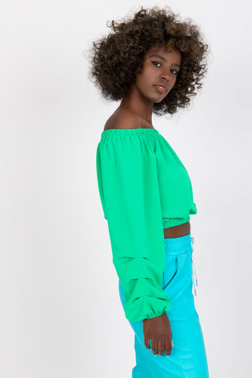 Bluzka Model DHJ-BZ-6816.57 Green - Italy Moda164637 - Zielony - obrazek 2