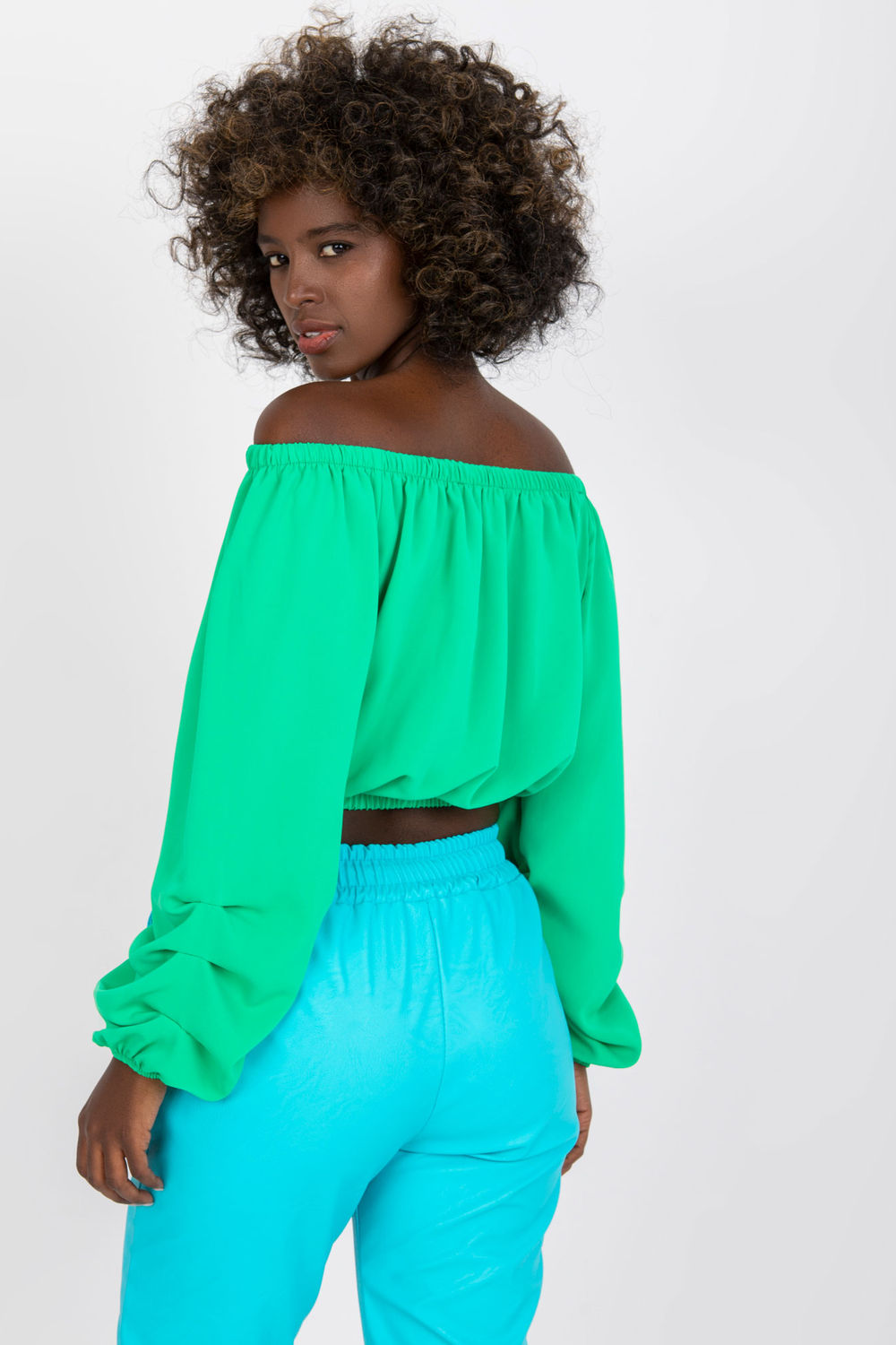 Bluzka Model DHJ-BZ-6816.57 Green - Italy Moda164637 - Zielony - obrazek 3