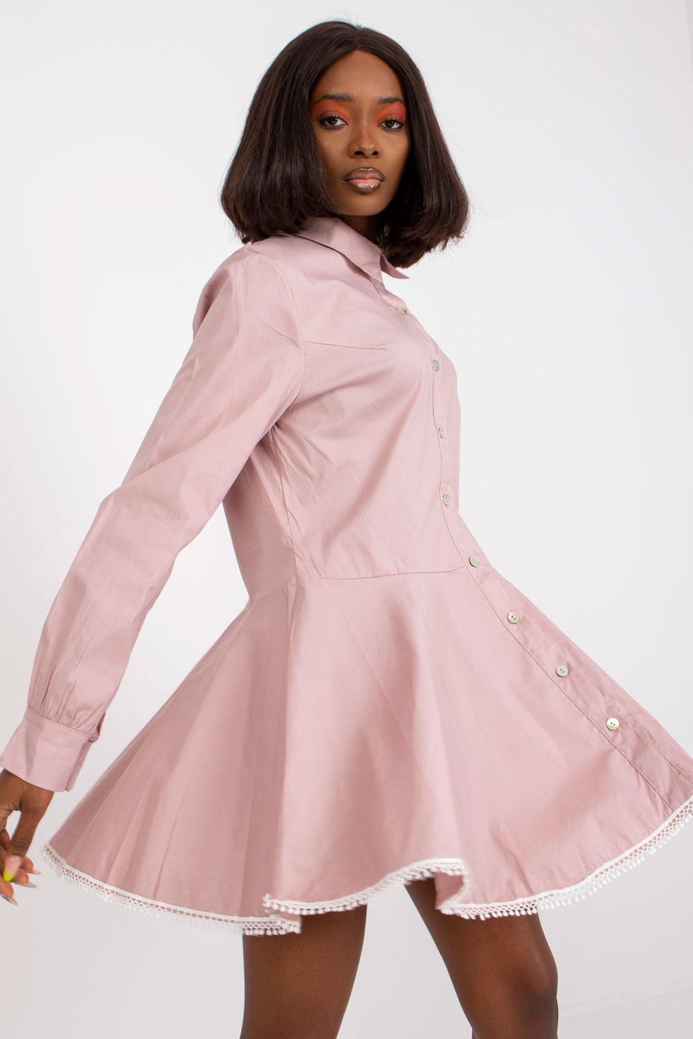 Sukienka Model DHJ-SK-6801.63P Dark Pink - Italy Moda164643 - Różowy