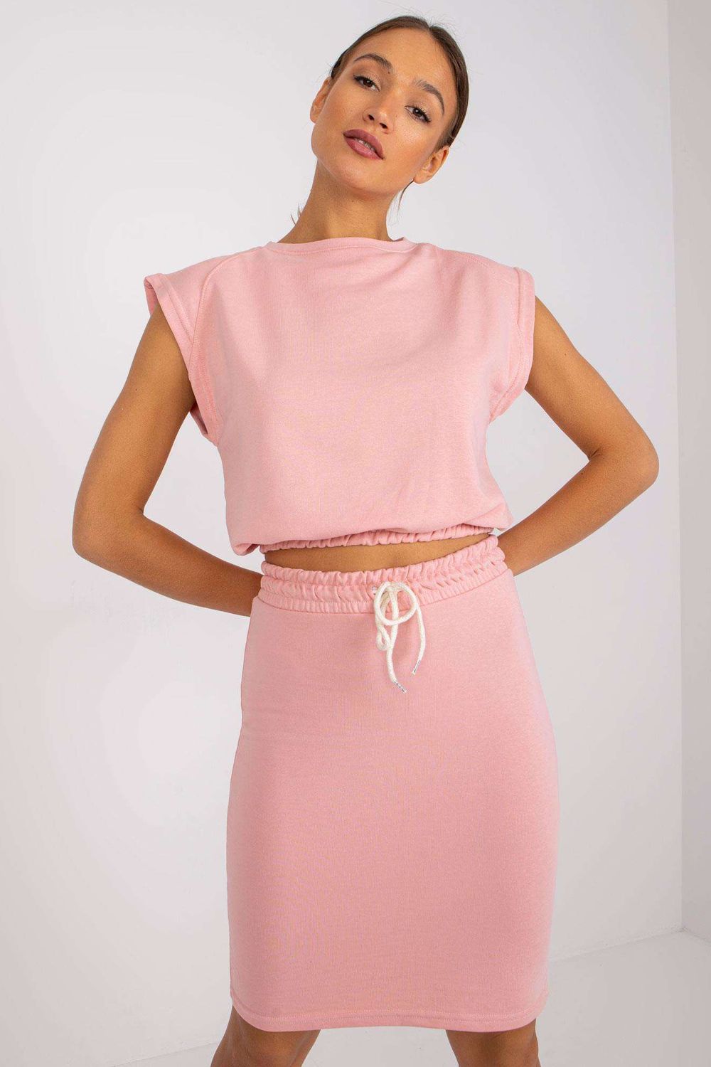 Spódnica Komplet Model EM-KMPL-N596.24X Light Pink - Ex Moda164768 - Różowy