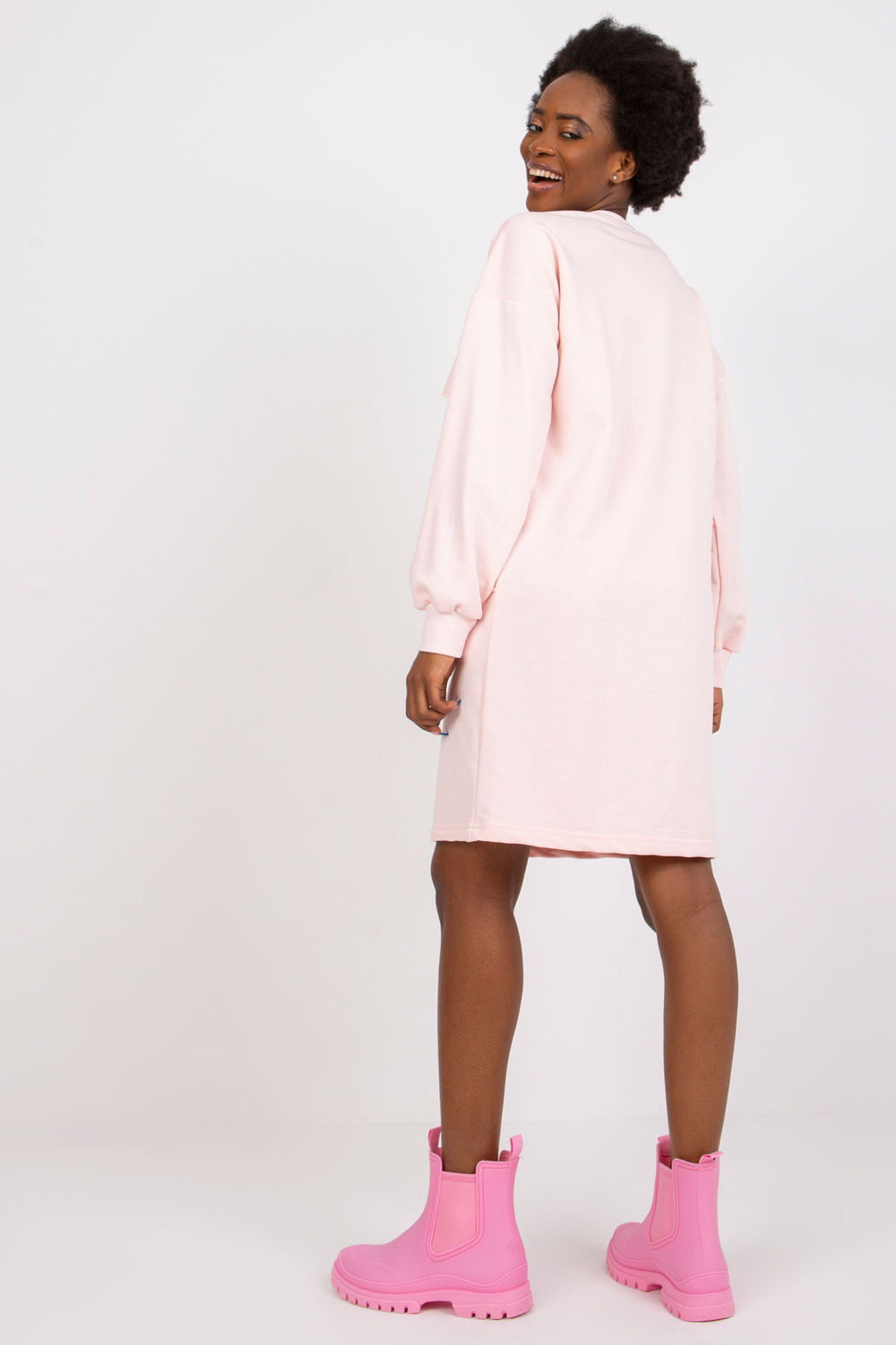 Sukienka Model EM-SK-717.33X Light Pink - Ex Moda164785 - Różowy - obrazek 3