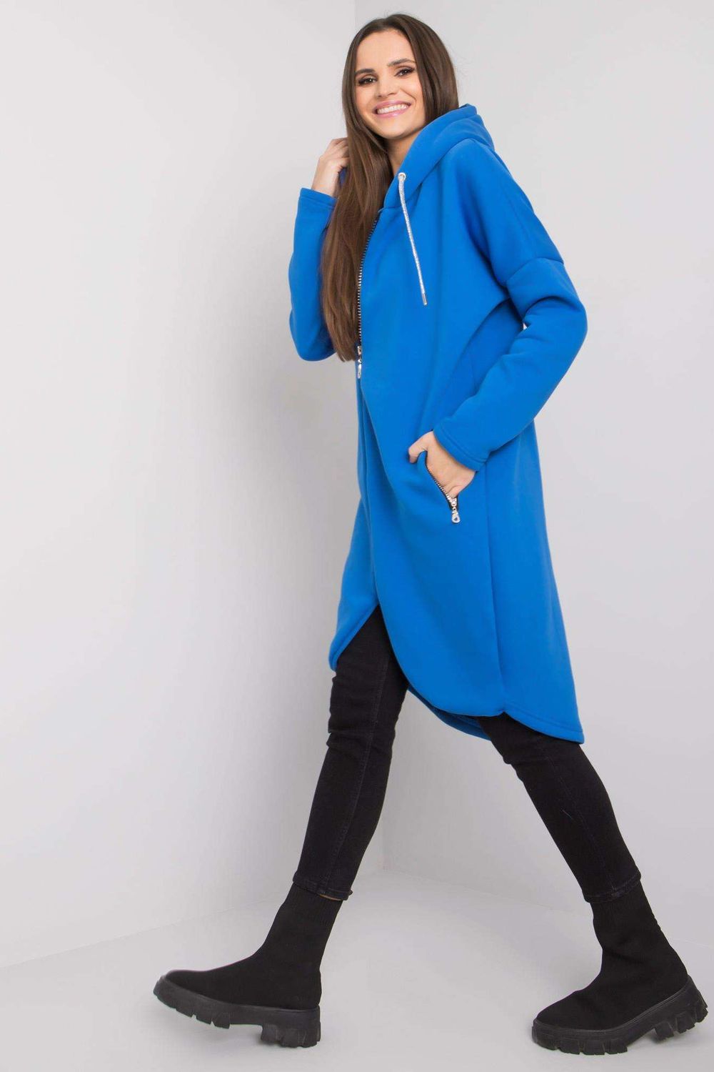 Bluza Damska Model RV-BL-5775.17X Dark Blue - Relevance164795 - Niebieski - obrazek 2
