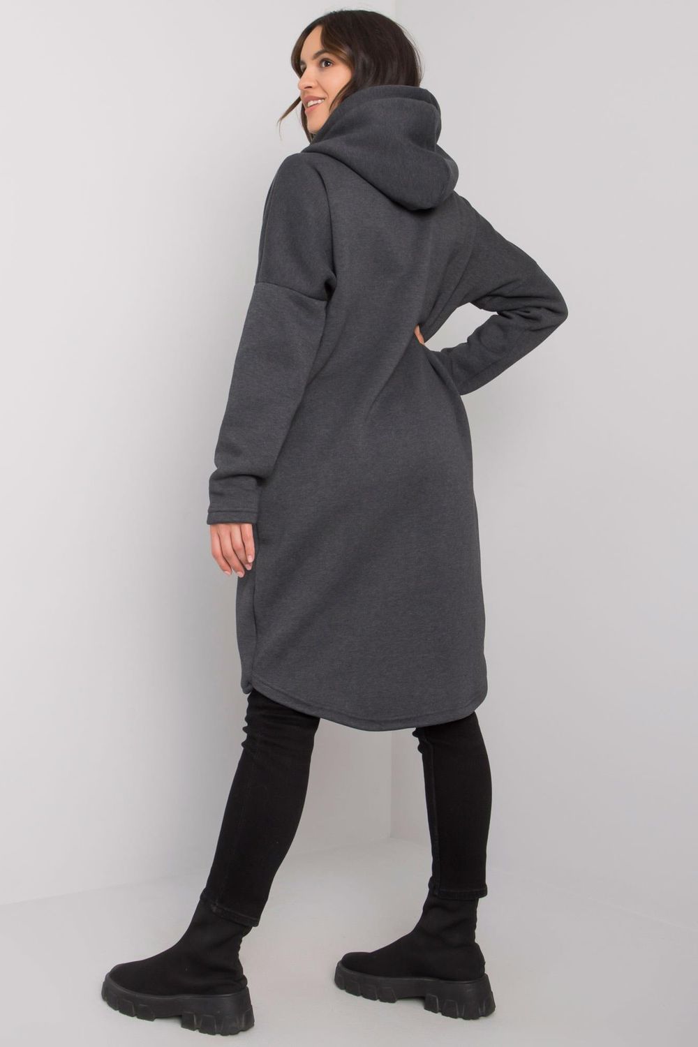 Bluza Damska Model RV-BL-5775.17X Grafit - Relevance164805 - Szary - obrazek 3