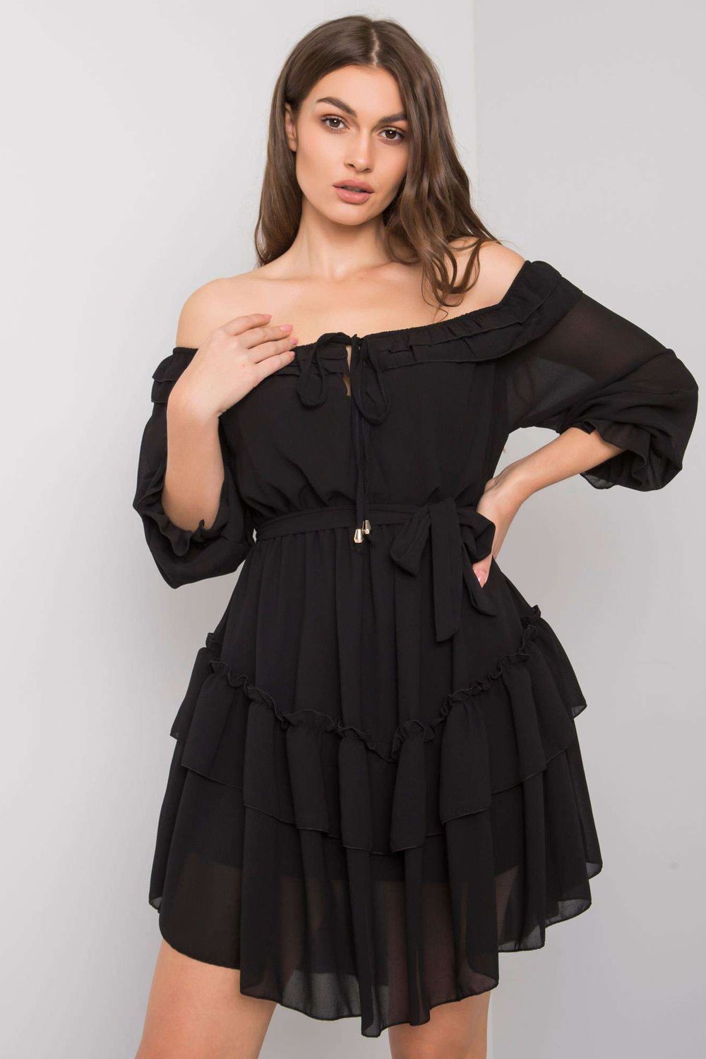 Sukienka Model TW-SK-BI-0931.40P Black - Och Bella166086 - Czarny