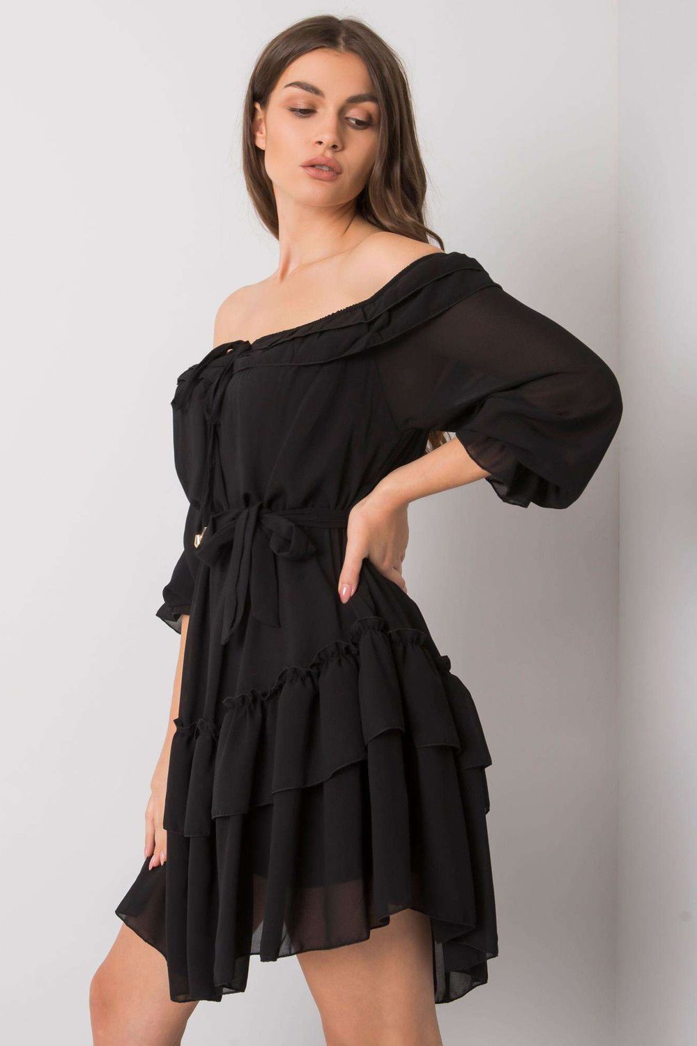 Sukienka Model TW-SK-BI-0931.40P Black - Och Bella166086 - Czarny - obrazek 2