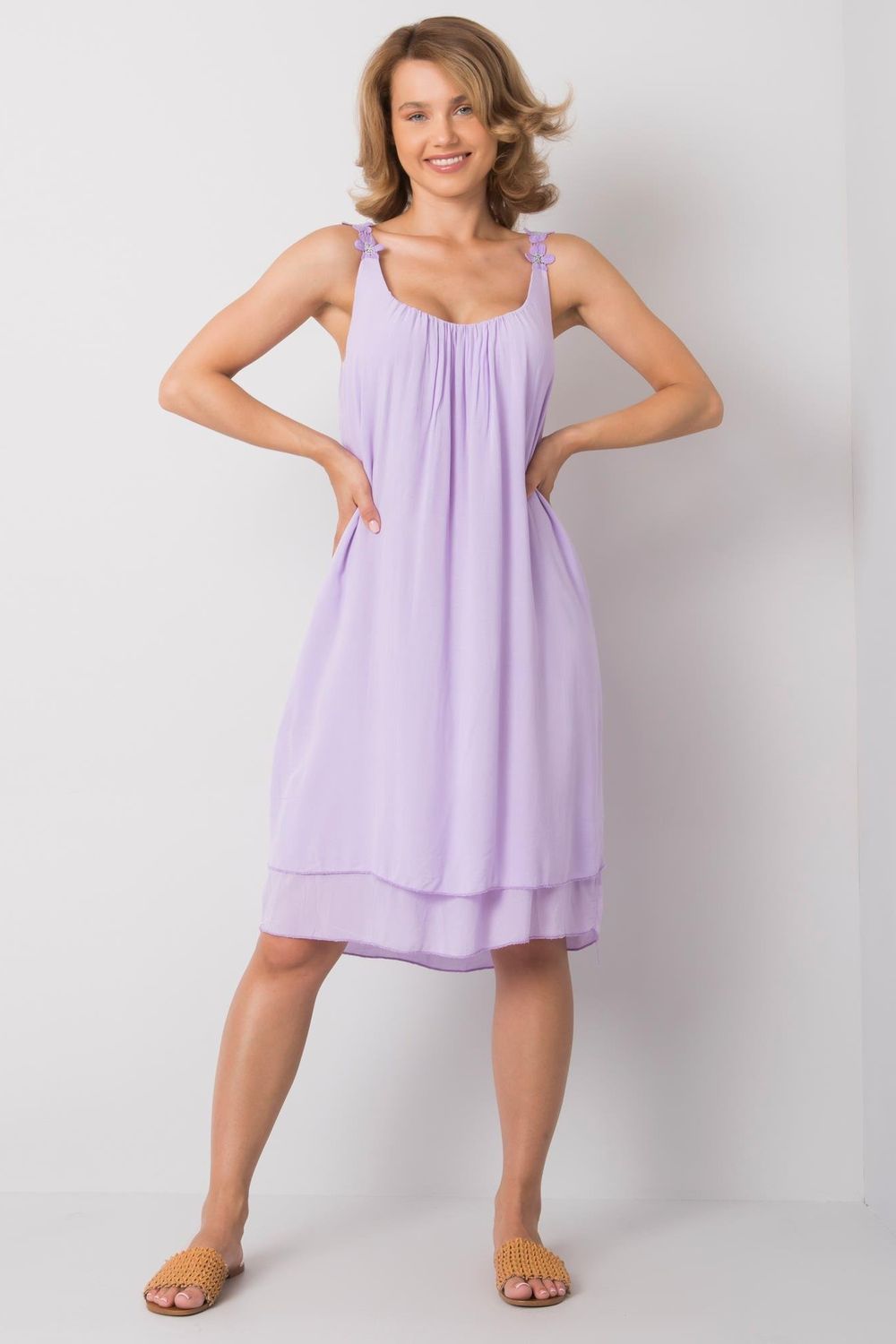 Sukienka Model TW-SK-BI-22002.14 Light Violet - Och Bella166090 - Fioletowy - obrazek 2