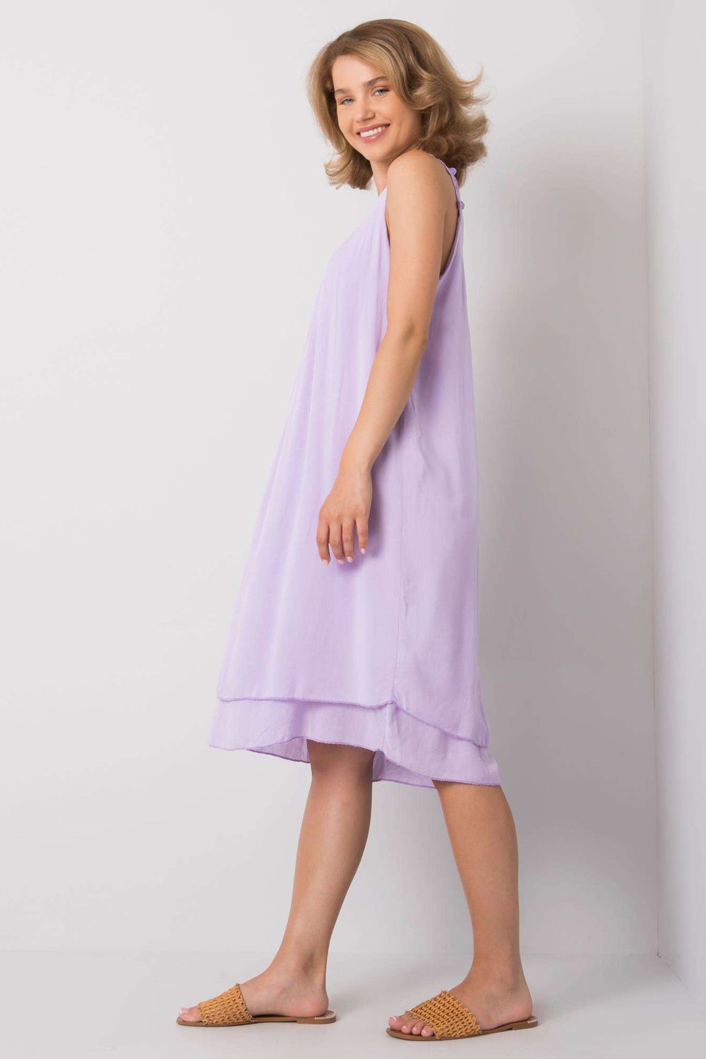 Sukienka Model TW-SK-BI-22002.14 Light Violet - Och Bella166090 - Fioletowy - obrazek 3