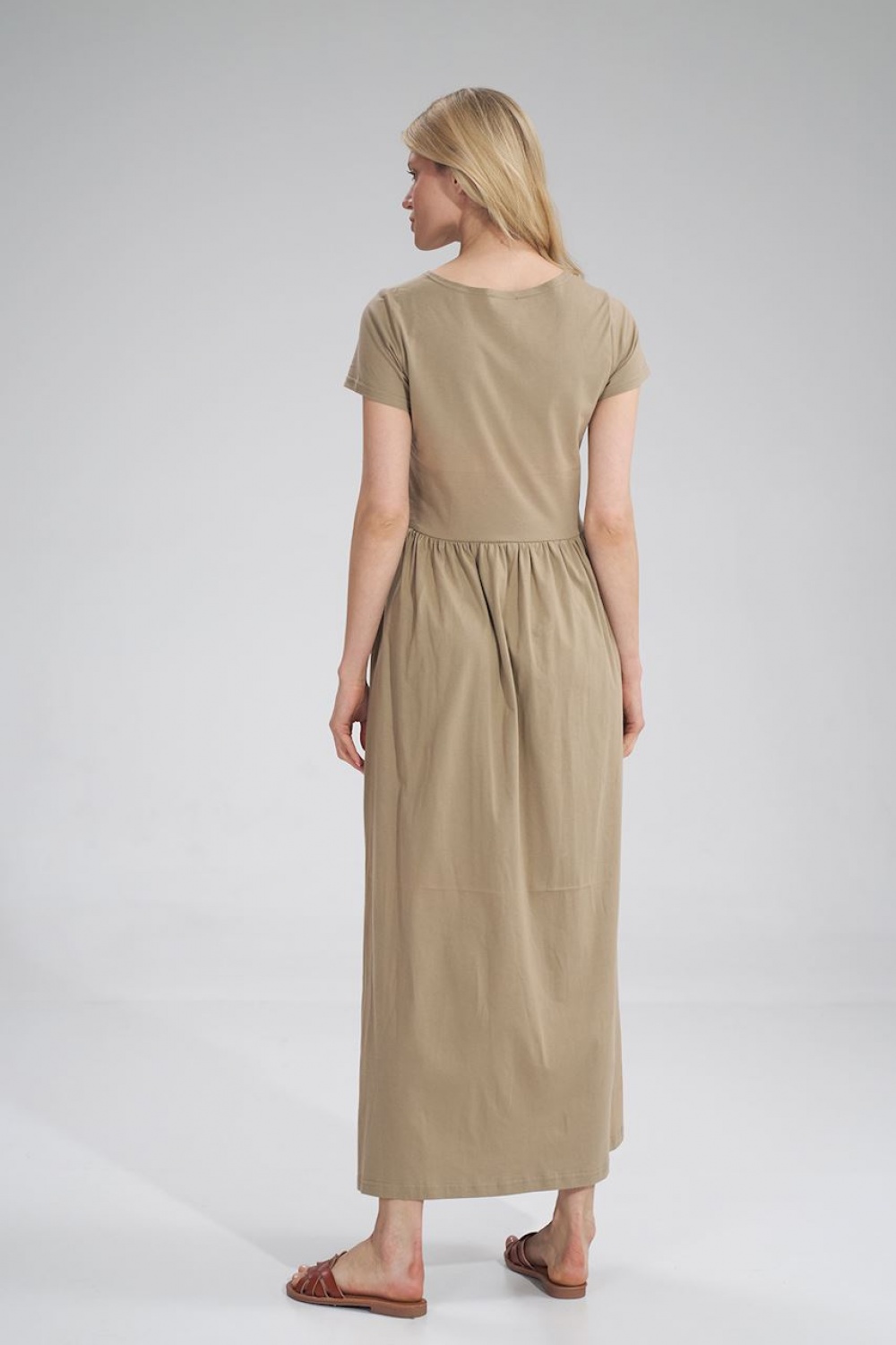 Sukienka Model M787 Beige - Figl166358 - Beżowy - obrazek 3