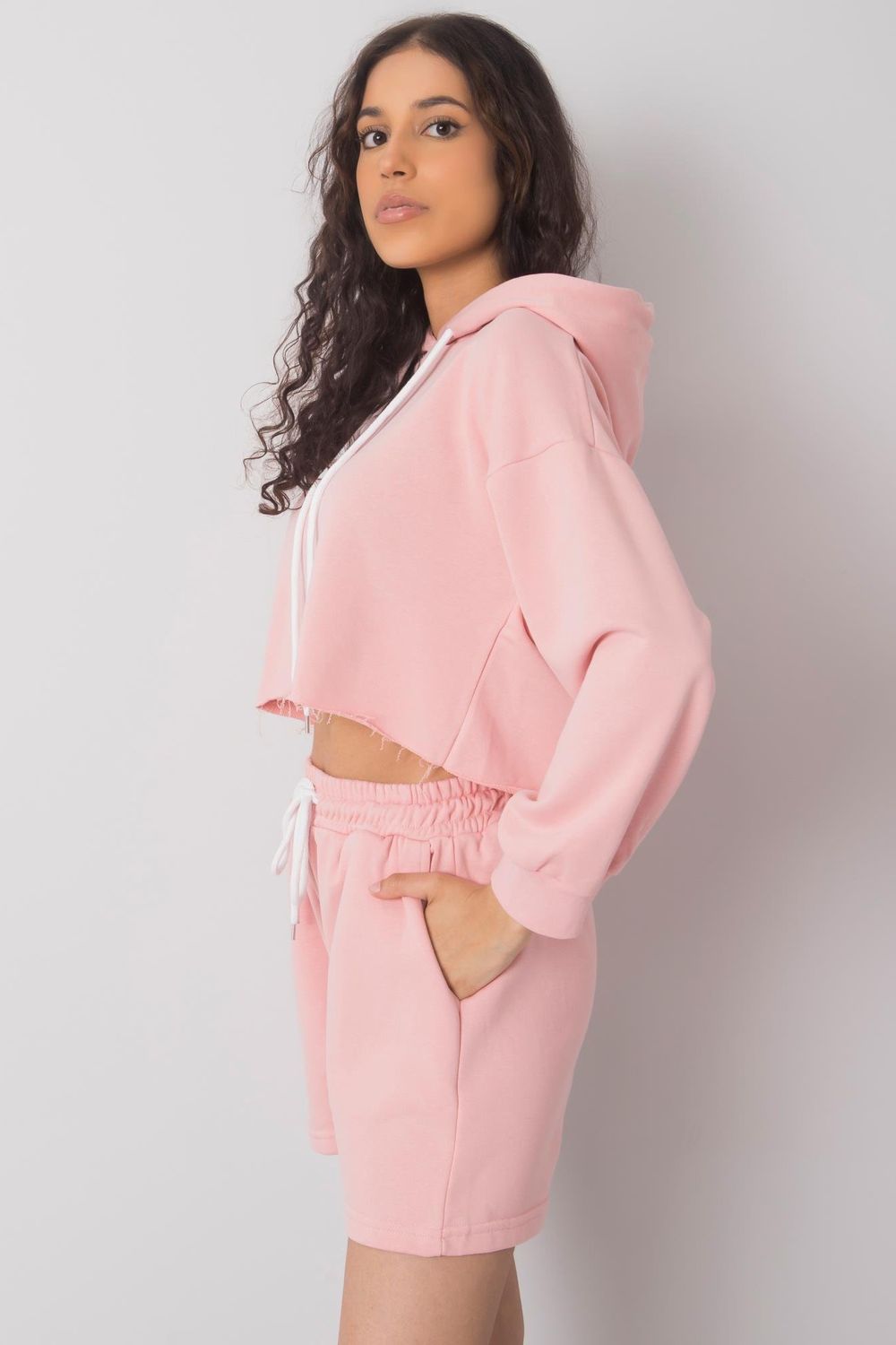 Spodnie Komplet Model EM-KMPL-581.07P Light Pink - Ex Moda166463 - Różowy - obrazek 3