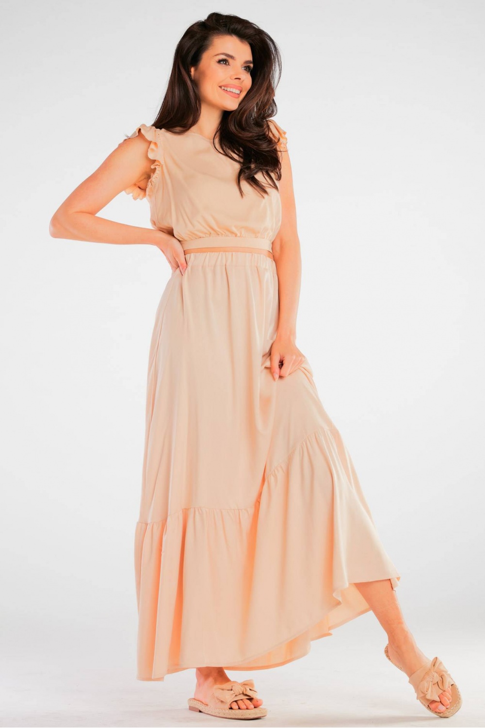 Bluzka Model A429 Beige - awama166768 - Beżowy - obrazek 2