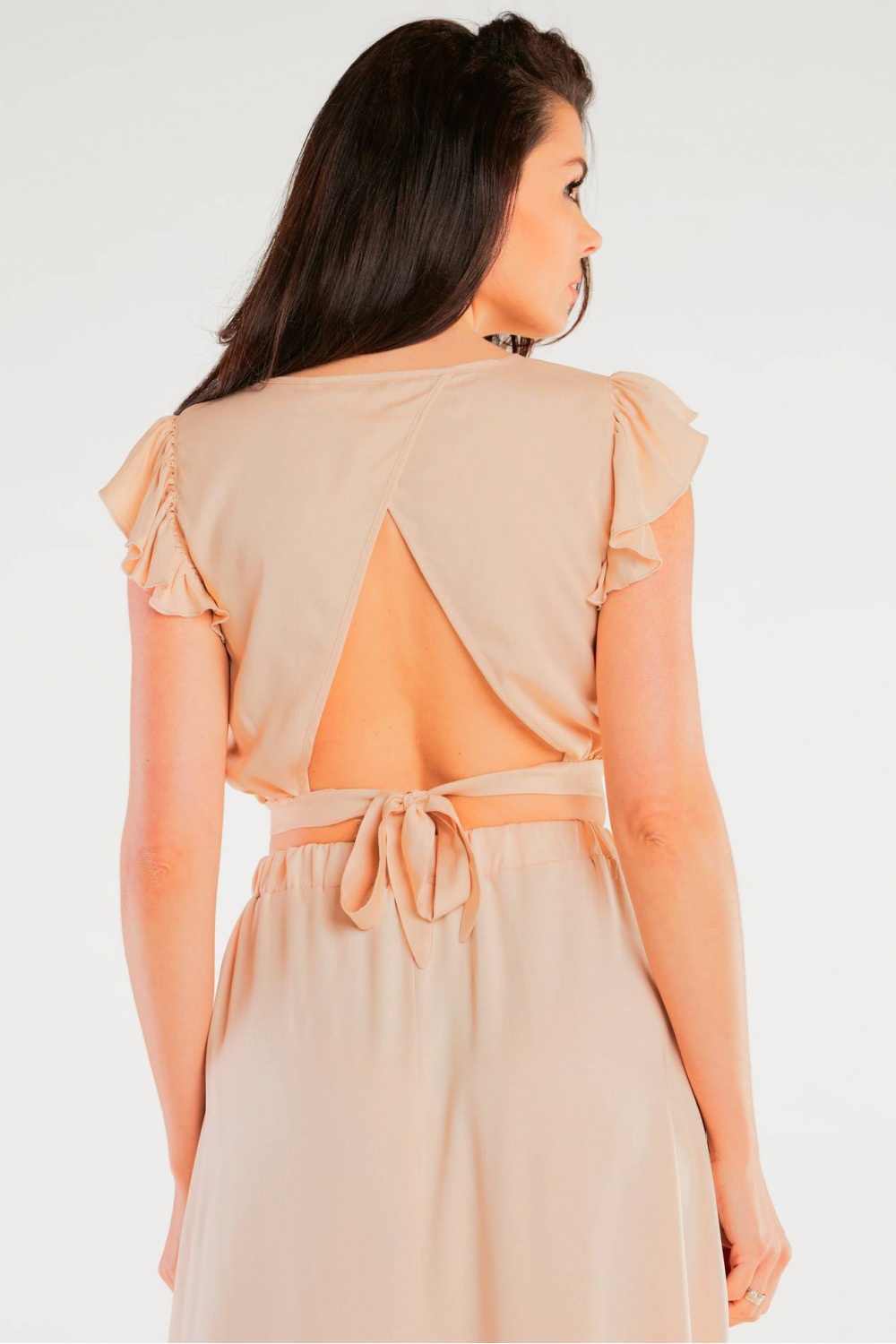 Bluzka Model A429 Beige - awama166768 - Beżowy - obrazek 3