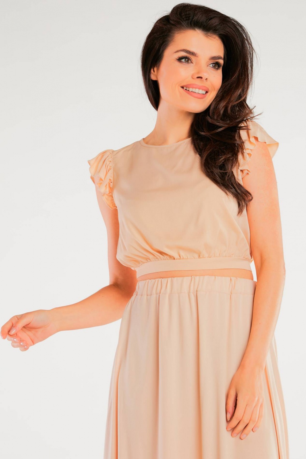 Bluzka Model A429 Beige - awama166768 - Beżowy - obrazek 4